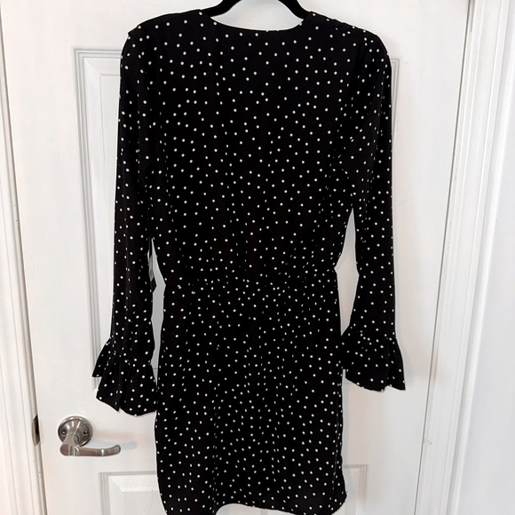 BLACK TAPE - black and white polka dot dress - Picture 2 of 3
